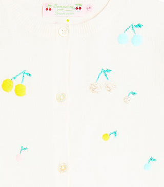 Bonpoint toesie embroidered cottion cardigan brand new, 10 years
