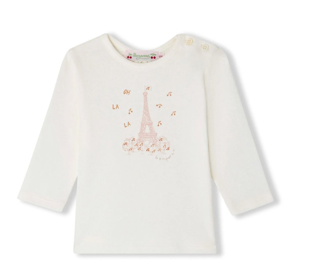 Bonpoint Tahsina organic Cotton T-shirt brand new, 18 months