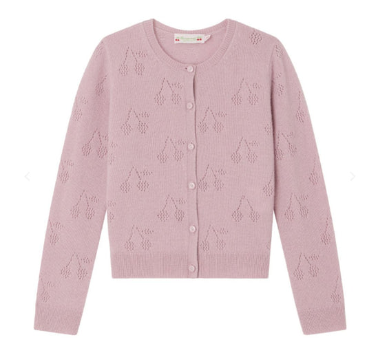 Bonpoint Thindra Cashmere Cardigan Peony Pink brand new, 4 years