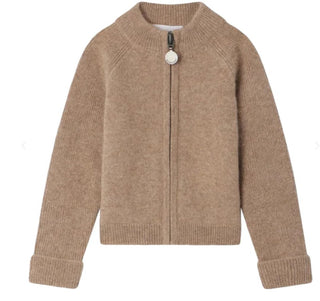 Bonpoint Garfield stripe-detail cashmere cardigan brand new, 18 months