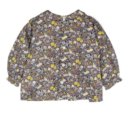 Bonpoint Julietti floral-print cotton blouse brand new, 6 months