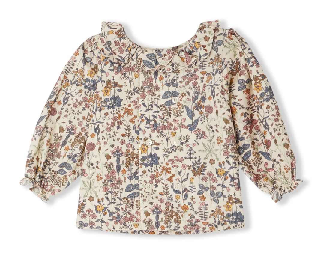 Bonpoint Gigi floral-print blouse brand new, 6 months