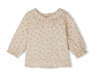 Bonpoint Tenvol cherry-print blouse brand new, 6 months