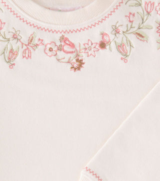Bonpoint Dolores embroidered cotton sweatshirt brand new, 10 years