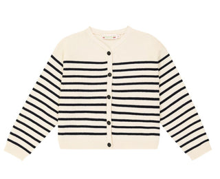 Bonpoint Demy striped wool and cotton cardigan brand new, 6 years