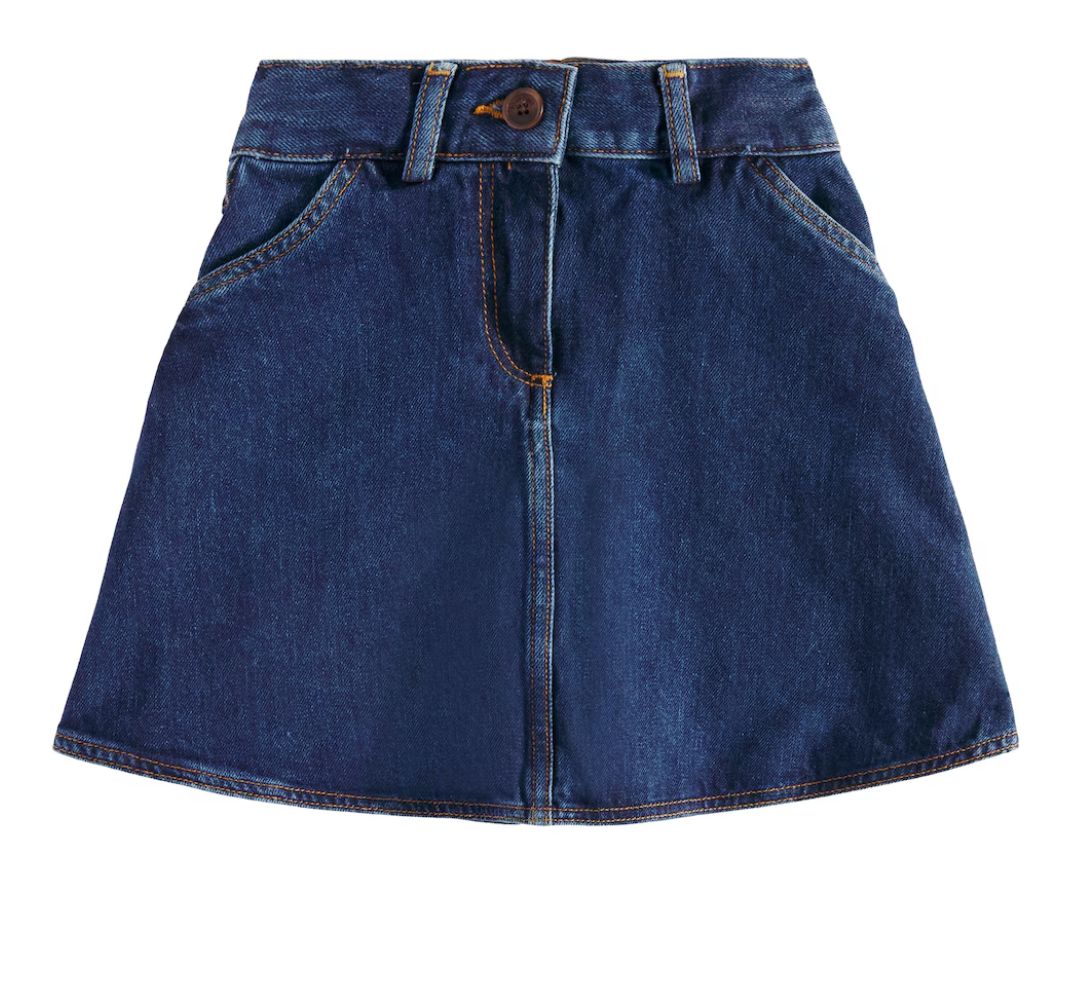 Bonpoint Gingia denim skirt brand new, 8 years
