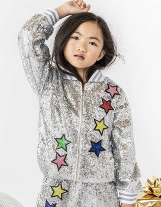 Lola + The Boys Girls Unicorn Sequin Bomber , 8 years