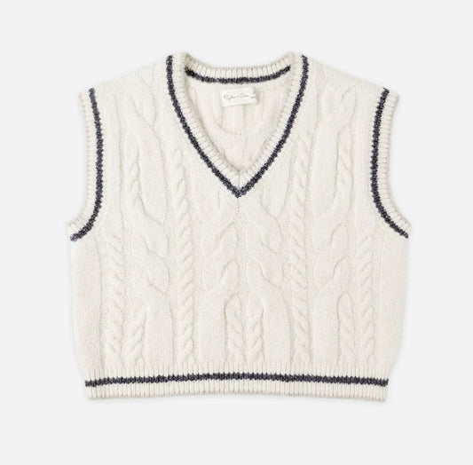 Rylee + Cru Natural Sweater Ves.t Brand New with Tags, 4-5 years