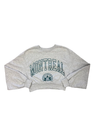 Garage Grey “Montreal” cropped crew neck, small