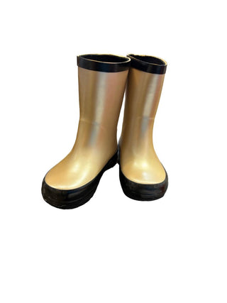 Stonz Gold MEtallic Rain Boots - New in box, 8 little kid