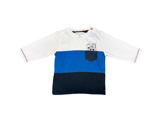 Little Marc Jacobs Stripe Longsleeve Tee with Alien Graphic, 9 months