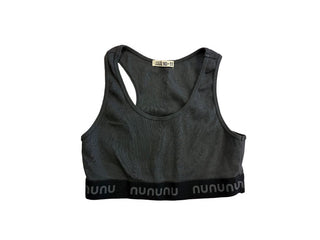 Nununu grey ribbed bra top, 10-11 years