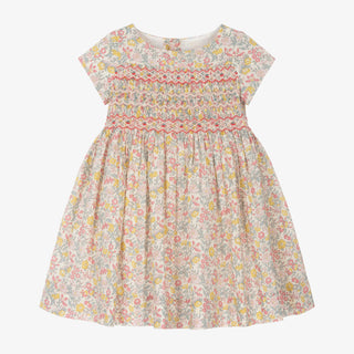 Bonpoint Floral liberty London smocked dress, 8 years