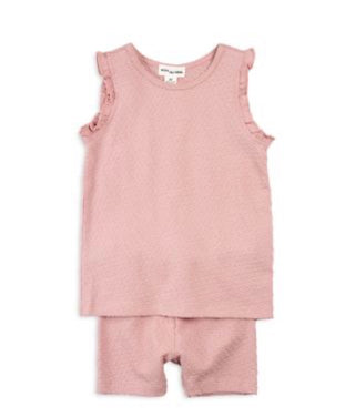 Miles the label Pink shirt and short set, 3 years