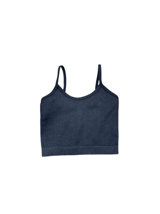 KatieJ Black ribbed tank, S/M