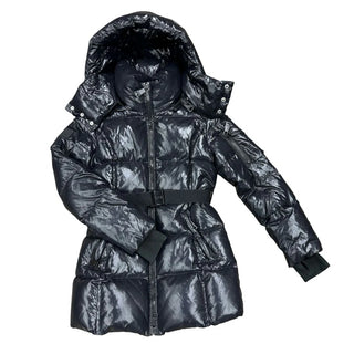 Sam Glossy Black Soho Down Puffer Jacket, 12 years