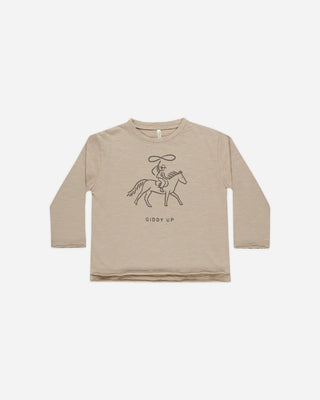 Rylee cru raw edge long sleeve, 4-5y