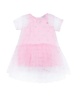 Chiara Ferragni Pink shear evil eye dress, 4-5 years