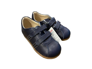 Nubebe Navy Velcro Shoes with Tan - New in box, 8.5 little kid