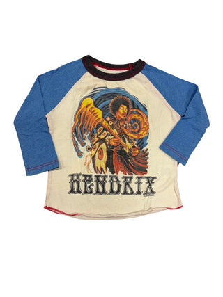Rowdy Sprout Jimi Hendrix Print Baseball Tee, 3-6 months