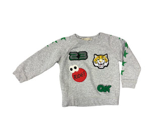 Stella McCartney Grey Sweatshirt with Patches and Graphics, 3 years