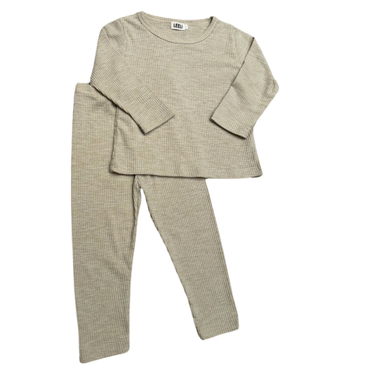 Taupe leeli-aria-set, 12 - 18 months