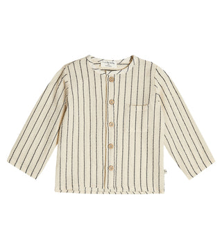 1 + in the Family navy striped shirt, 36 months