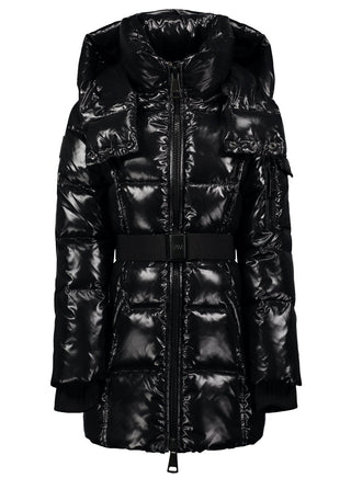Sam Glossy Black Soho Down Puffer Jacket, 12 years