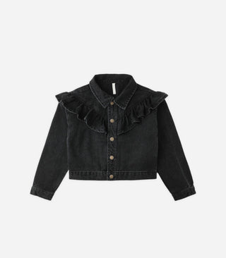 Rylee + Cru Black denim Jean jacket, 2-3 years