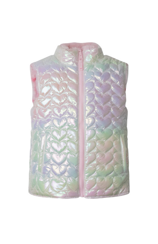 Appaman New with tags Iridescent/faux fur reversible vest, 3 years