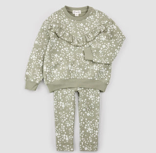 Miles the label Green sweat set, 2 years