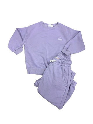 Zara Light Purple Sweat Set, 18-24 months