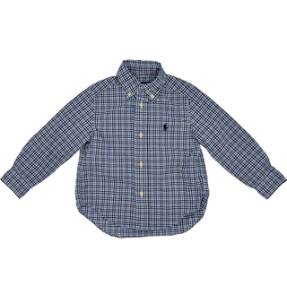 Ralph Lauren Blue checkered dress shirt, 2T