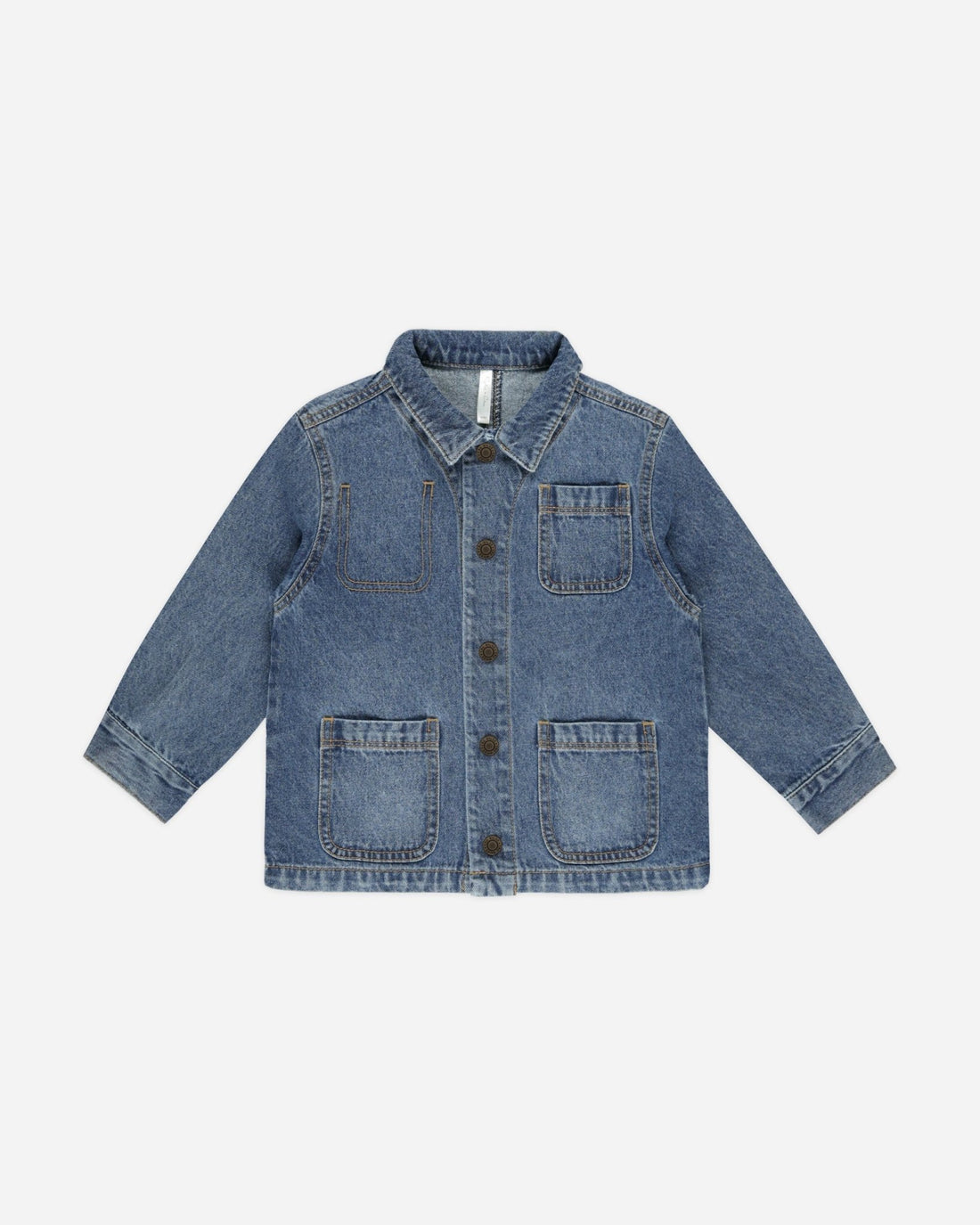 Rylee Cru denim chore coat, 4-5Y
