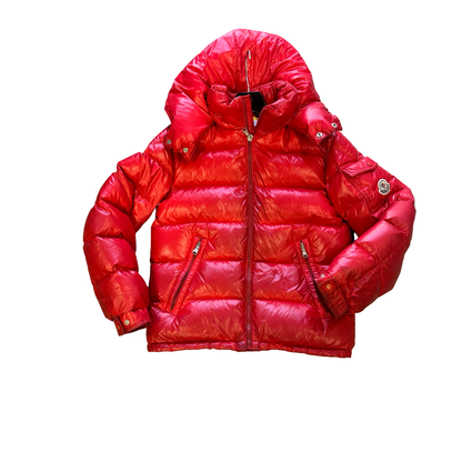 Moncler red puffer jacket , 10 years