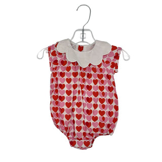 Jacadi Red/pinki heart romper, 3 months