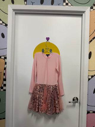Imoga Halloween pink dress with cheetah print tutu, 7 years