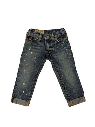 Polo Ralph Lauren Blue Jeans With Paint, 2T