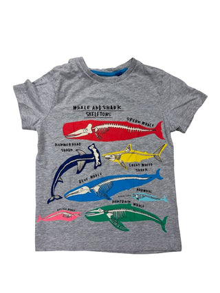 Mini Boden Whale and Shark Tee, 7-8 years