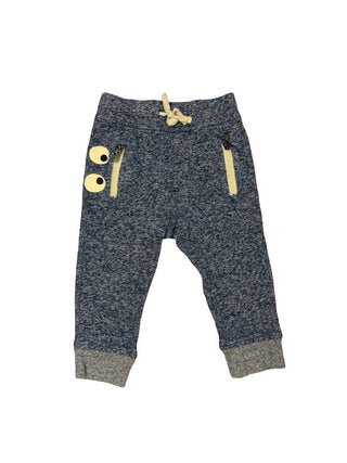 Crewcuts Blue Sweat Pants with Eyes, 3 years