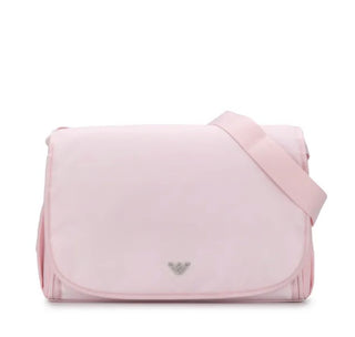 Pink Emporio Armani Logo Plaque Baby Diaper Bag brand new with tags
