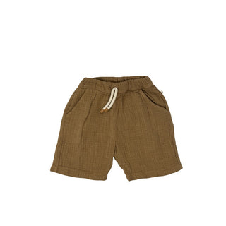 1 + in the family Coffee gauze shorts, 3 years