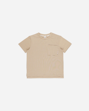 Rylee cru cove essential pocket tee sand, 4-5y