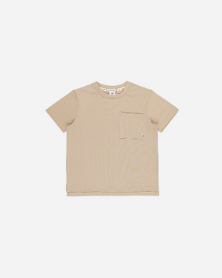 Rylee cru cove essential pocket tee sand, 4-5y