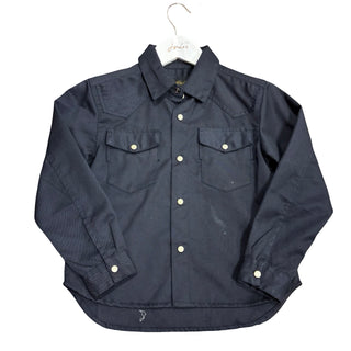 FInger In The Nose navy button up shirt, 6-7 years