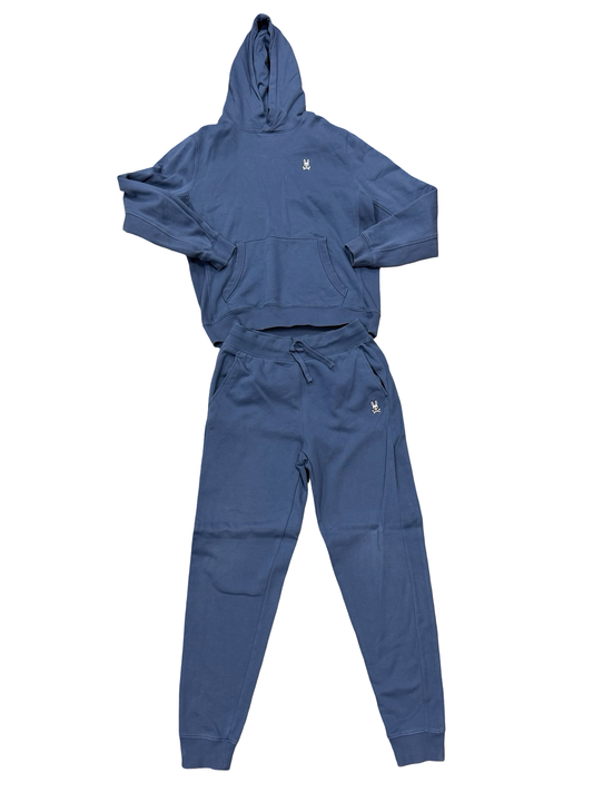 Psycho Bunny Blue sweatshirt/pant set, 14-16 years (large)