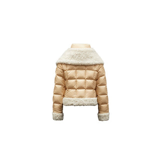 Moncler Girl's Damila Quilted Jacket w/faux fur trim, 8 years