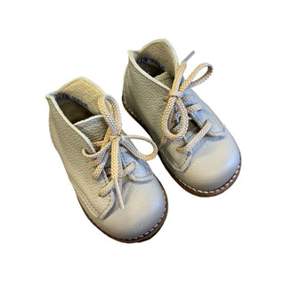 Zimmerman milo grey leather boots w/box, 2 little kid