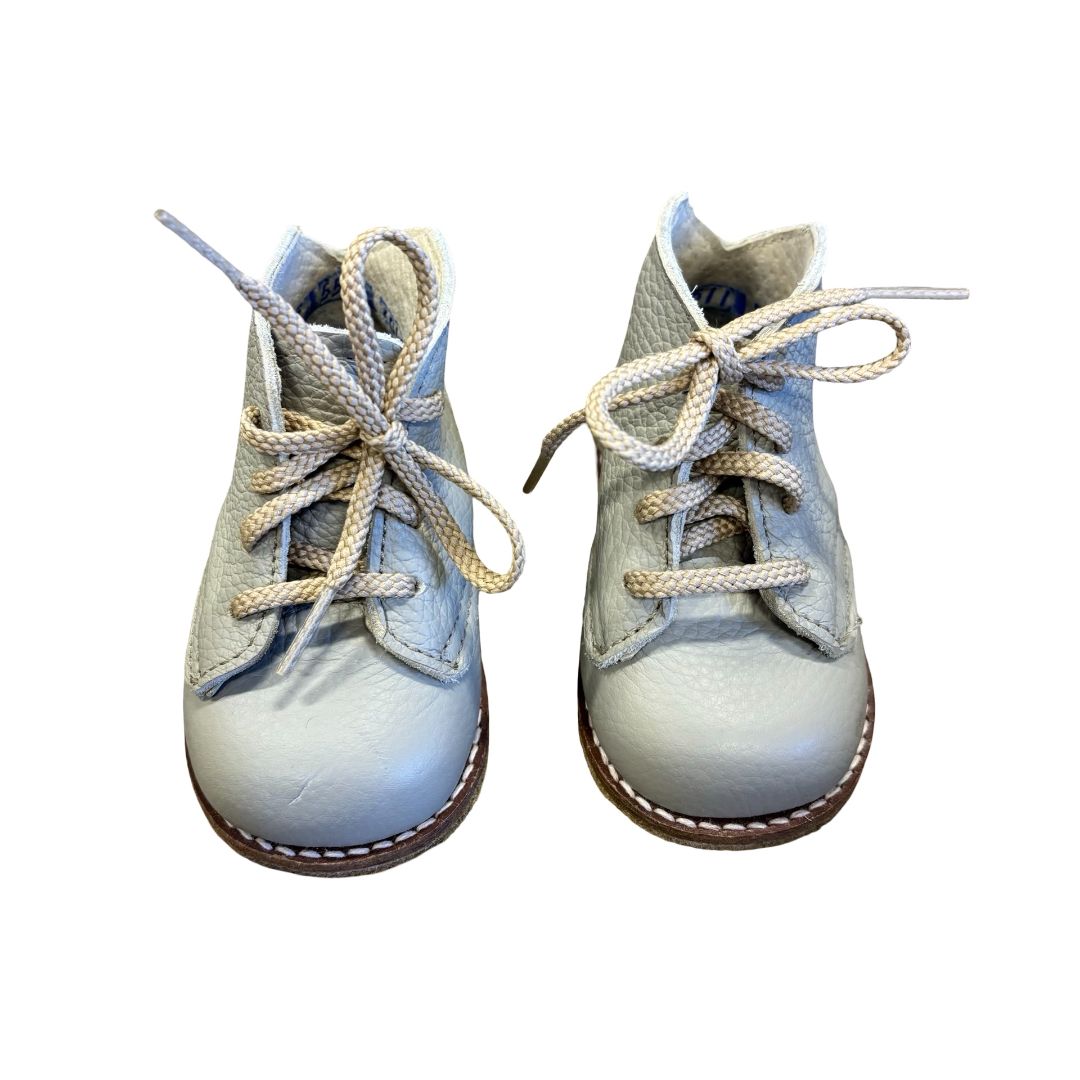 Zimmerman milo grey leather boots w/box, 2 little kid