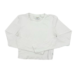 Tna  white crop long sleeve, small